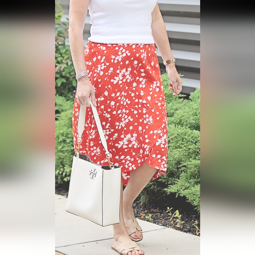 J.crew Faux-wrap Pull-on Midi skirt (size 2X)